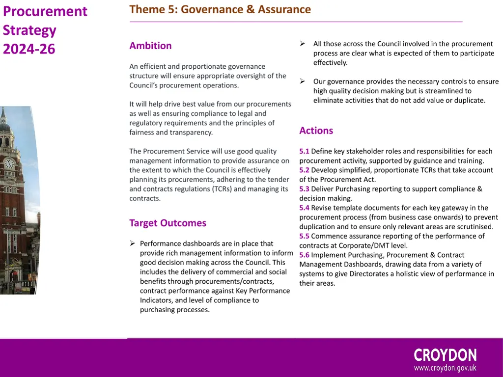 theme 5 governance assurance
