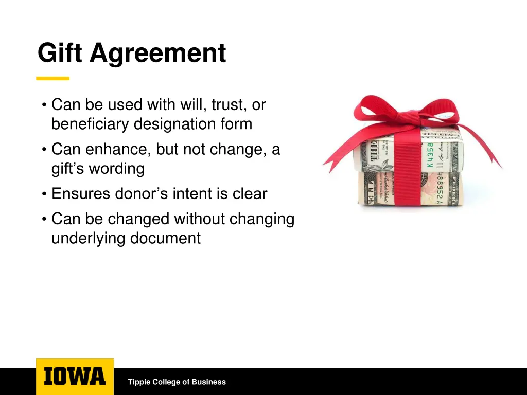 gift agreement