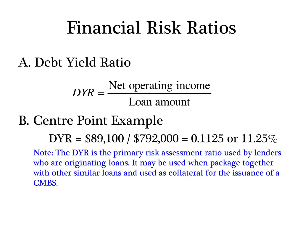 financial risk ratios 1