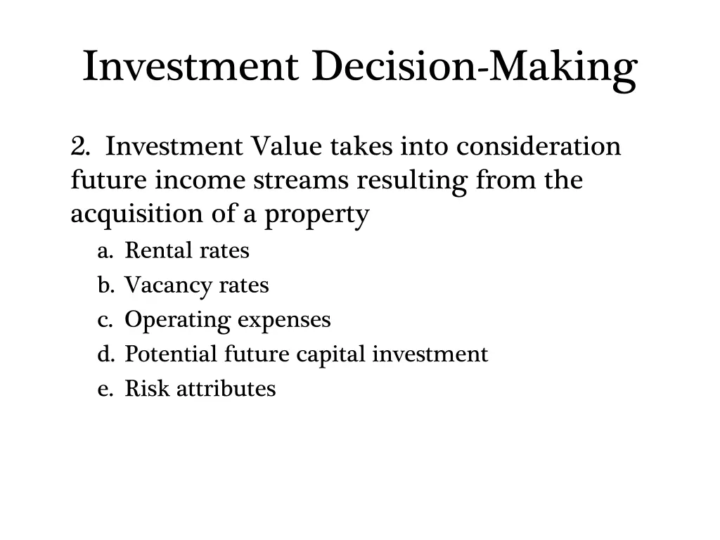 investment decision making 1