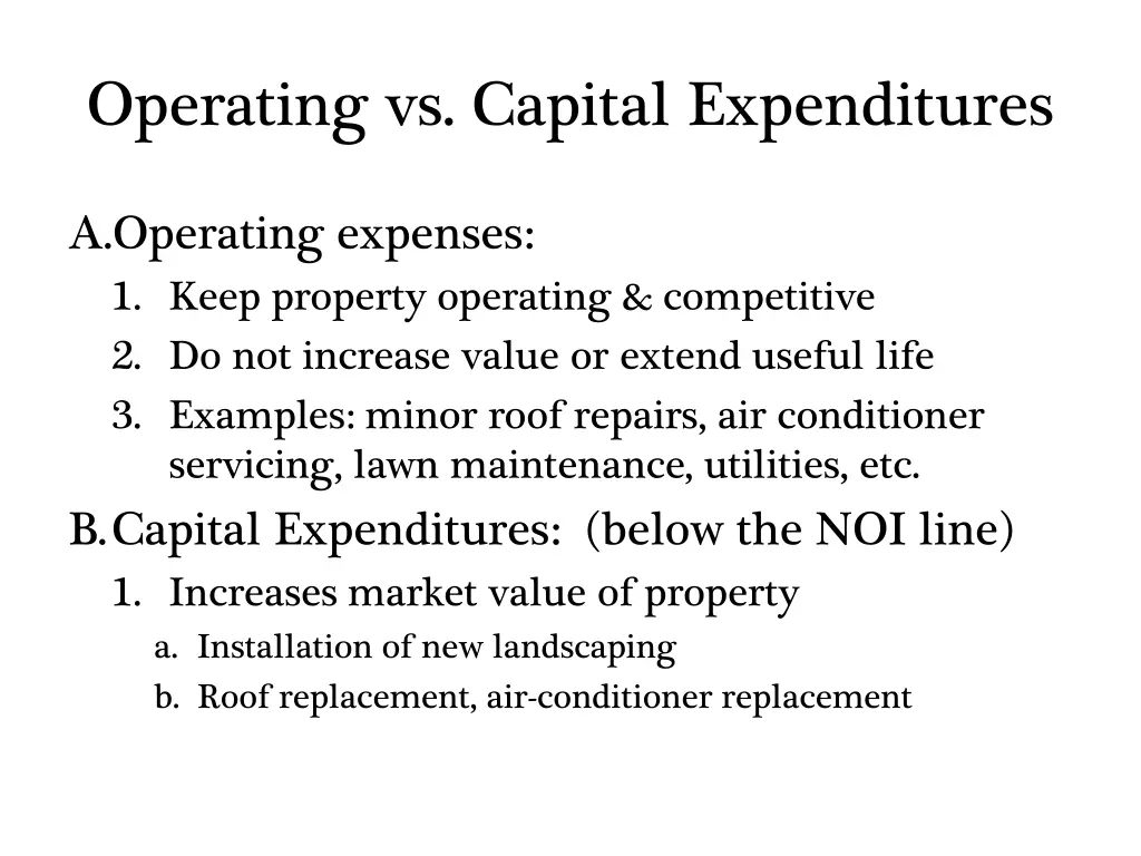 operating vs capital expenditures
