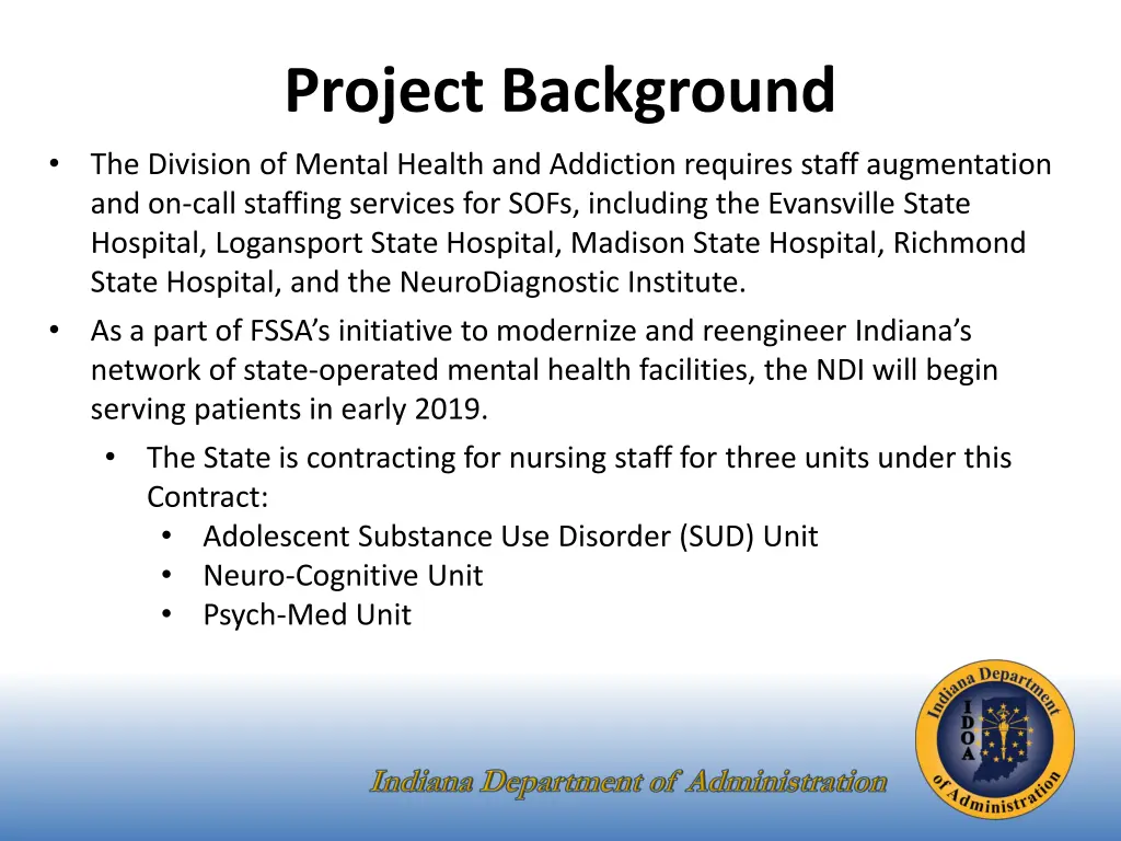 project background