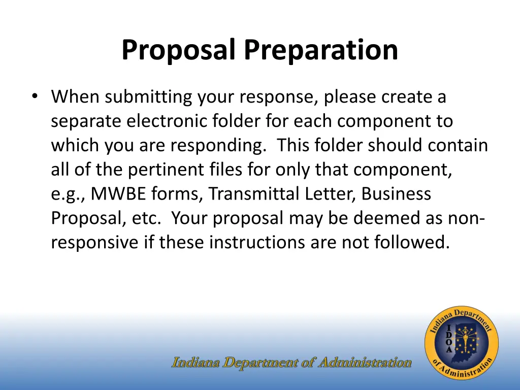 proposal preparation