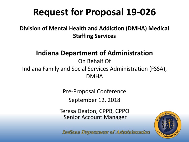 request for proposal 19 026