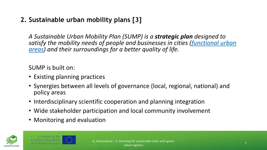2 sustainable urban mobility plans 3