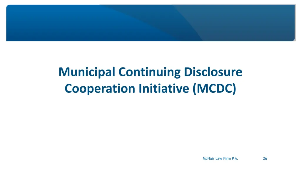 municipal continuing disclosure cooperation