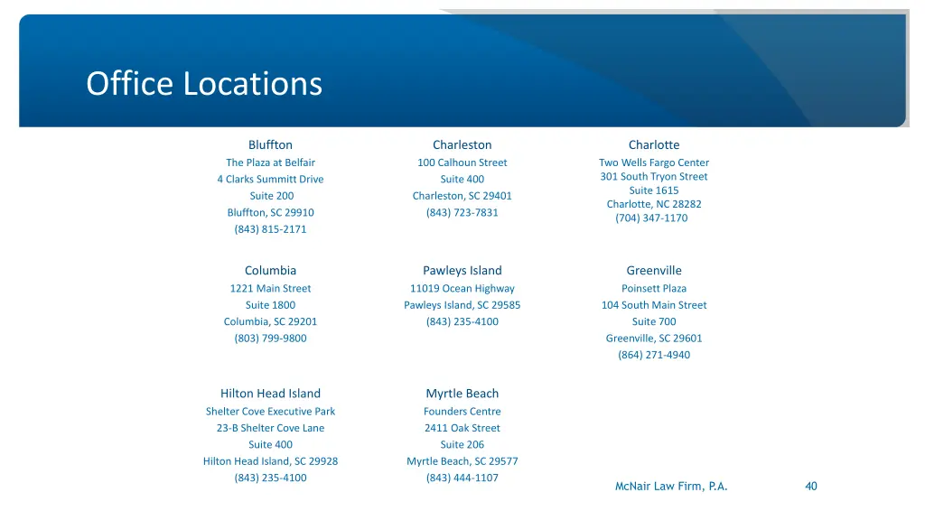 office locations