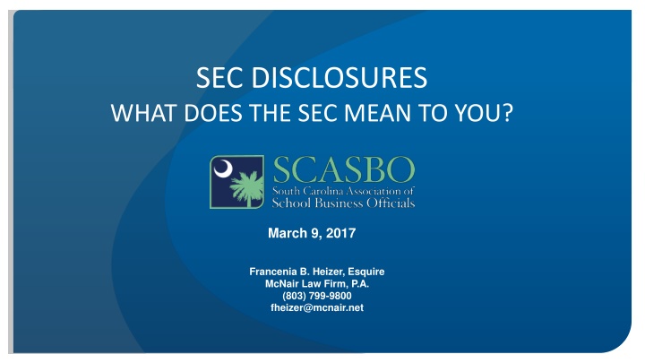 sec disclosures what does the sec mean to you