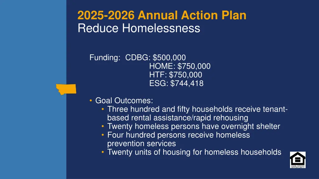 2025 2026 annual action plan reduce homelessness
