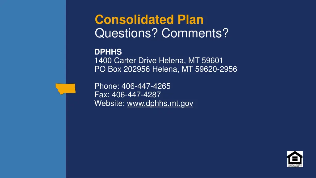 consolidated plan questions comments