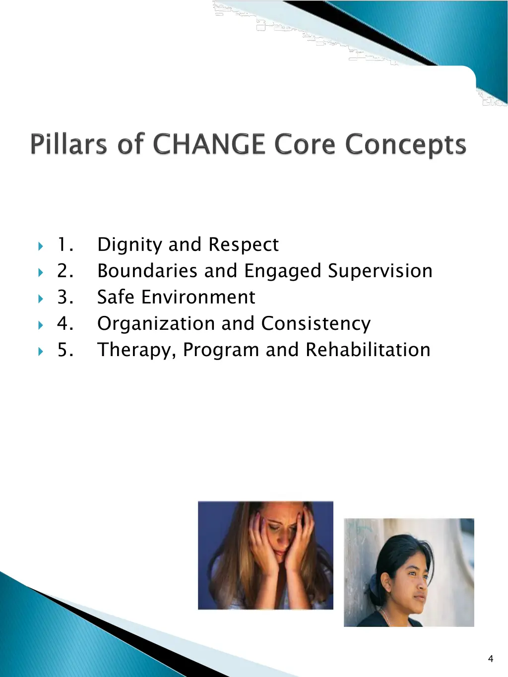 1 dignity and respect 2 boundaries and engaged