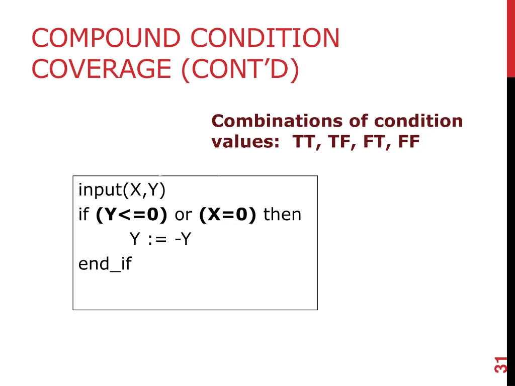 compound condition coverage cont d 1