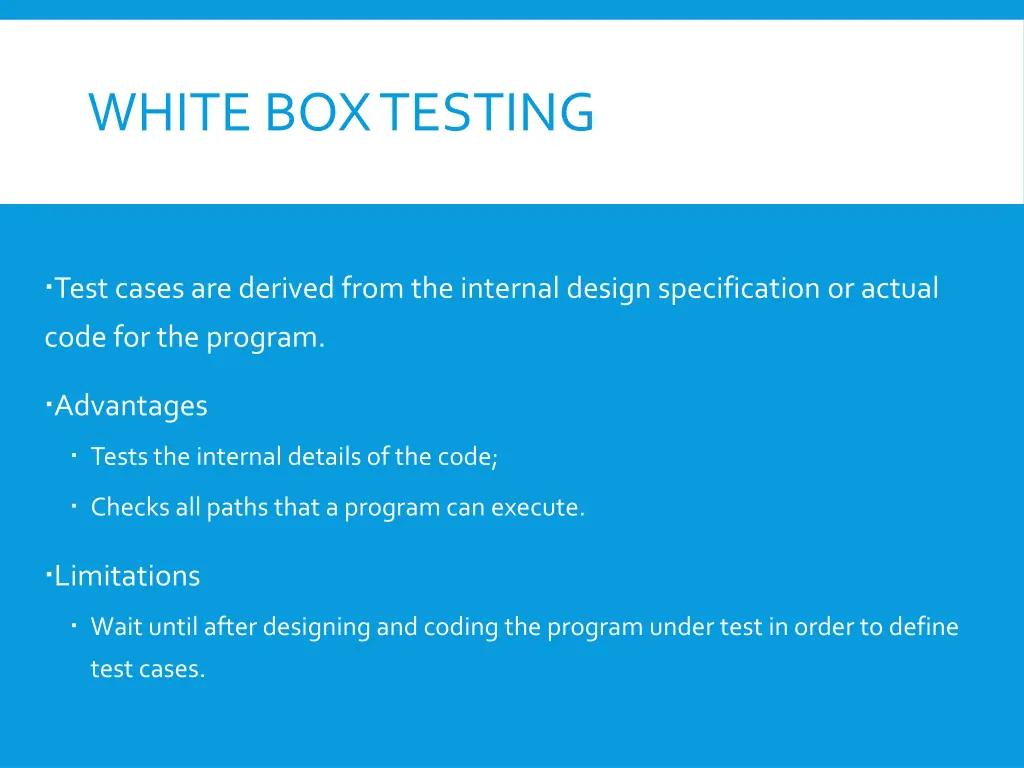white box testing 1
