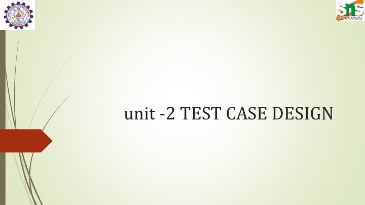 unit 2 test case design