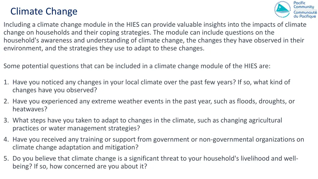 climate change