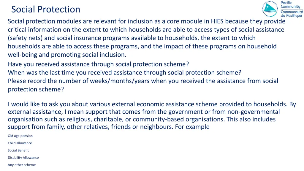 social protection social protection modules