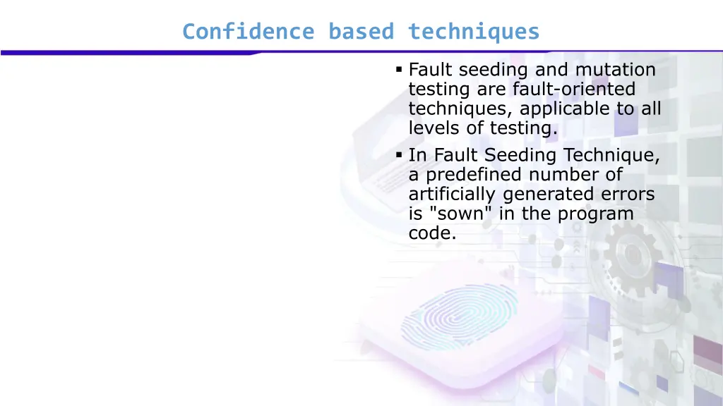 confidence based techniques 1