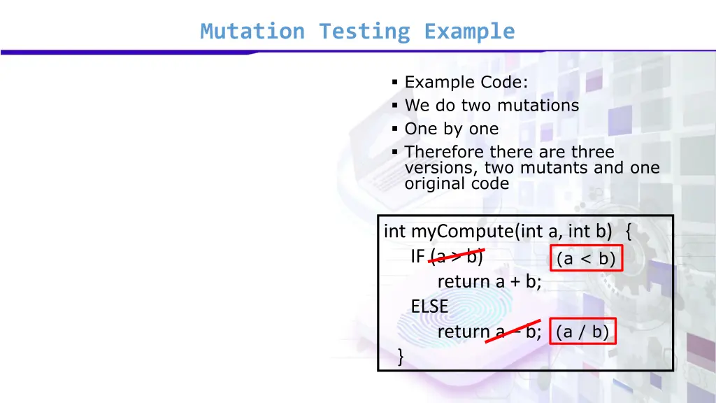 mutation testing example