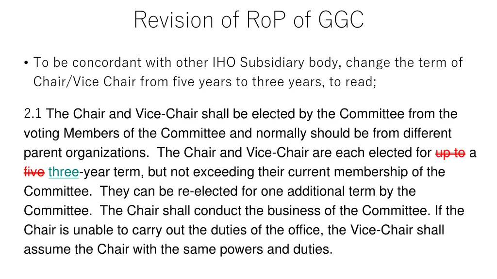 revision of rop of ggc