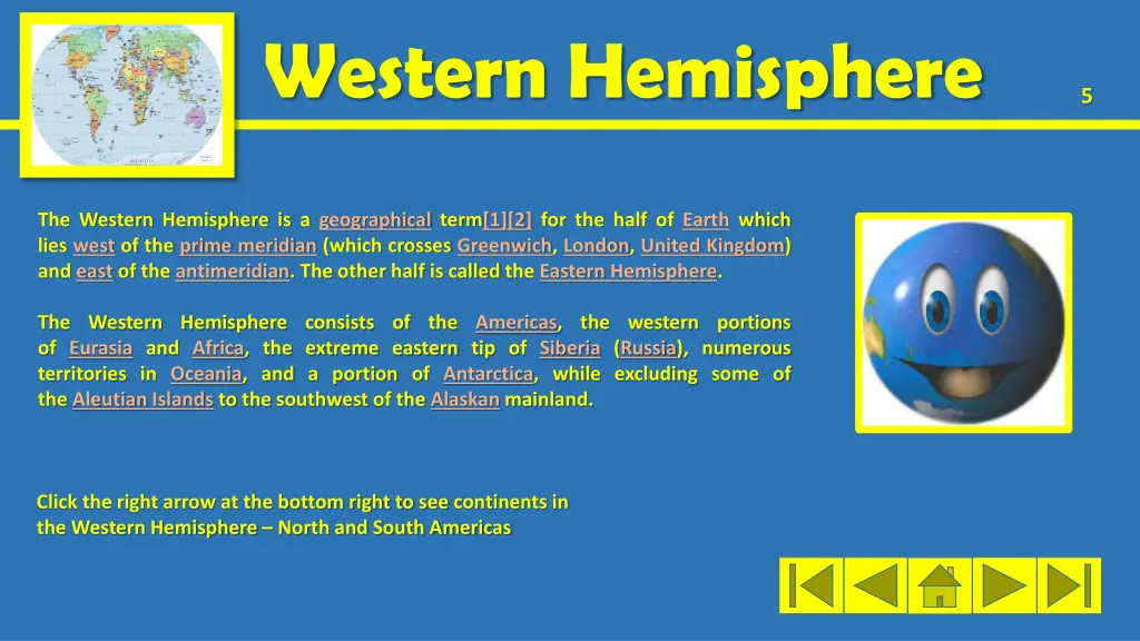 western hemisphere