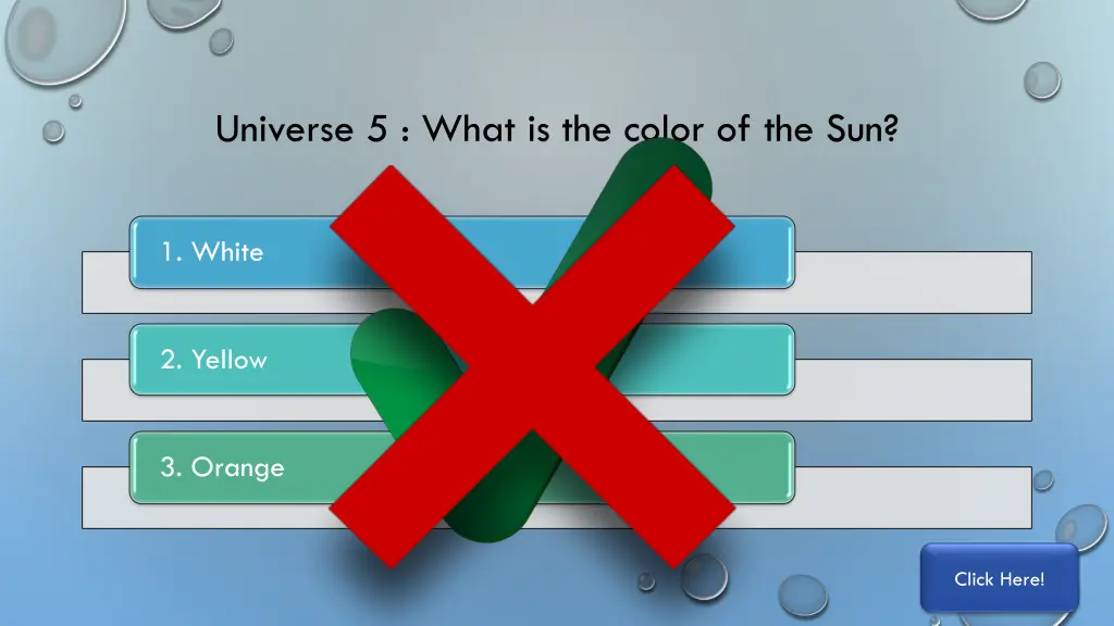 universe 5 what is the color of the sun