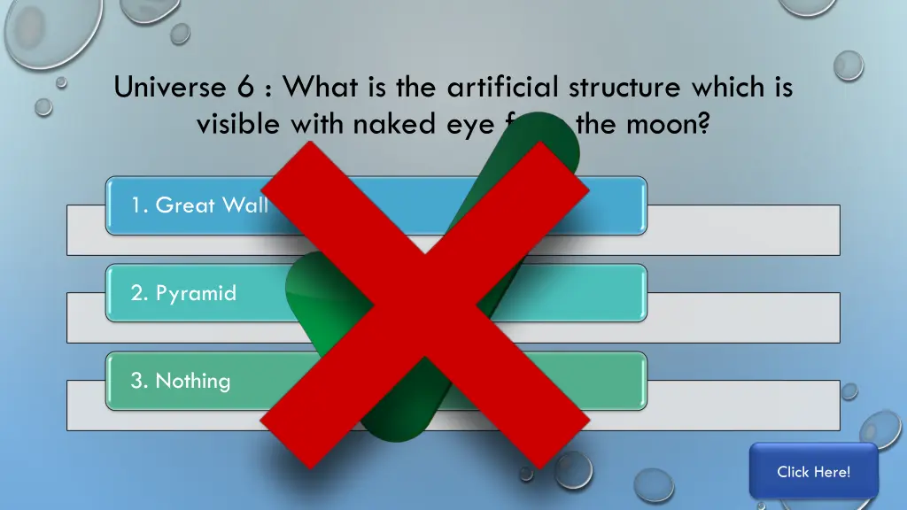 universe 6 what is the artificial structure which