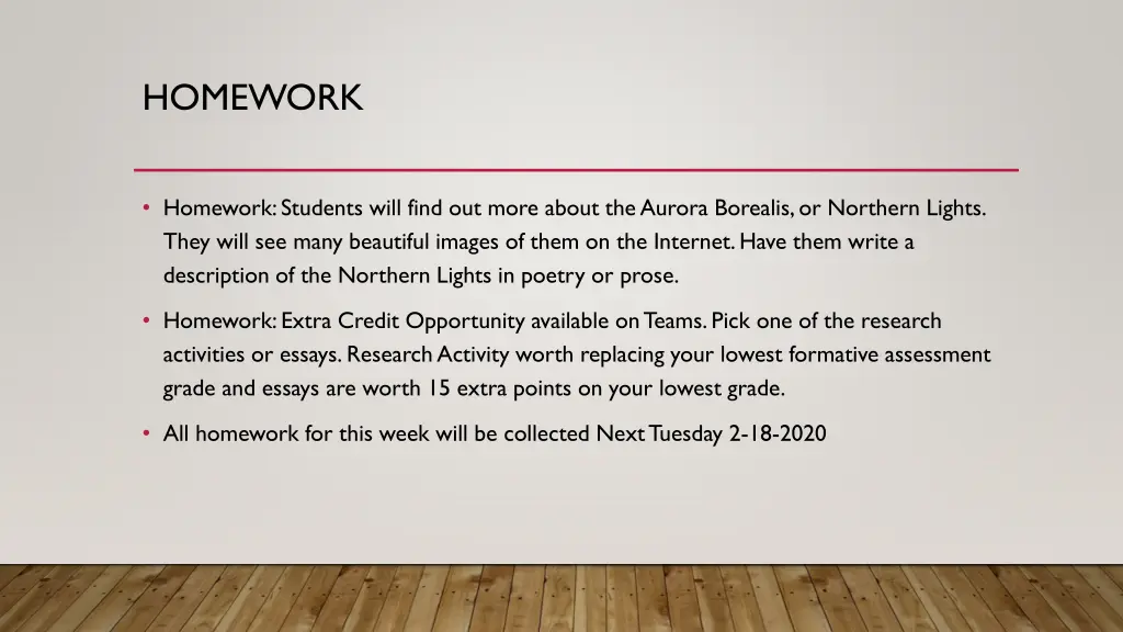 homework