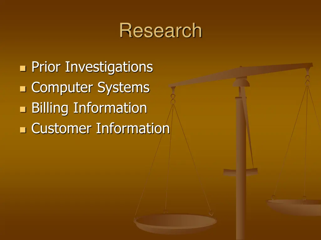 research