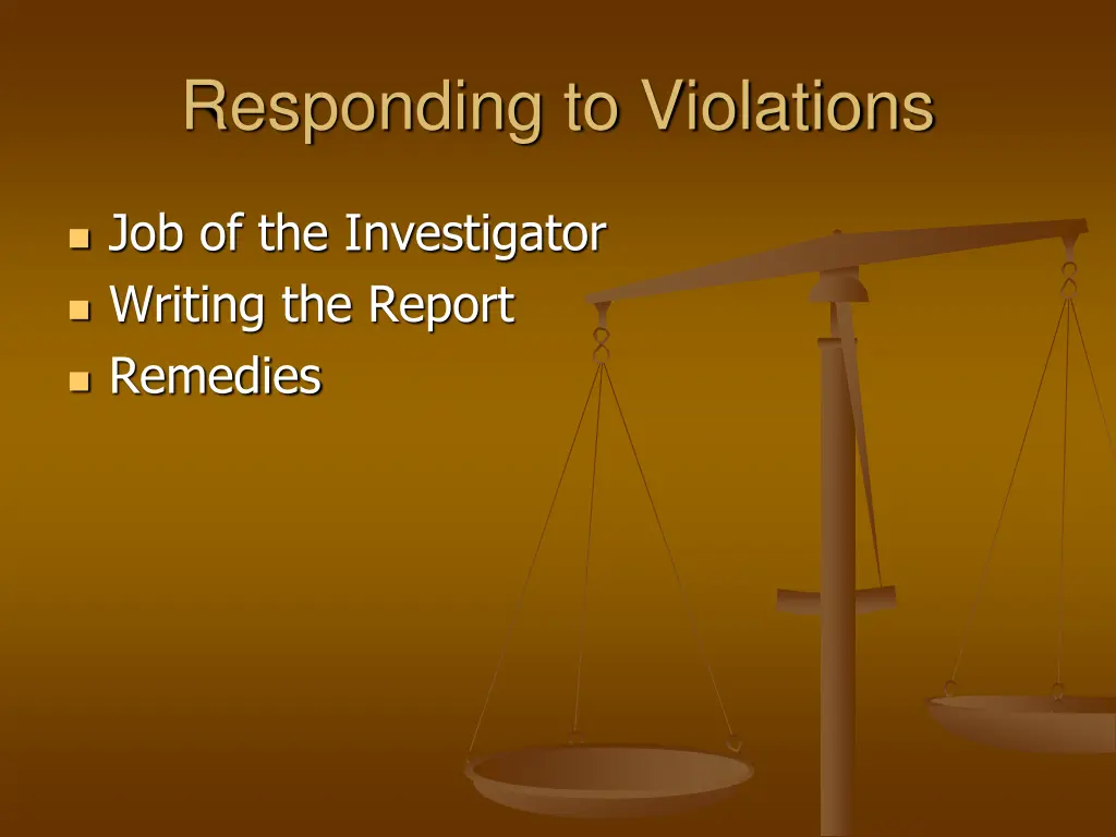 responding to violations 1