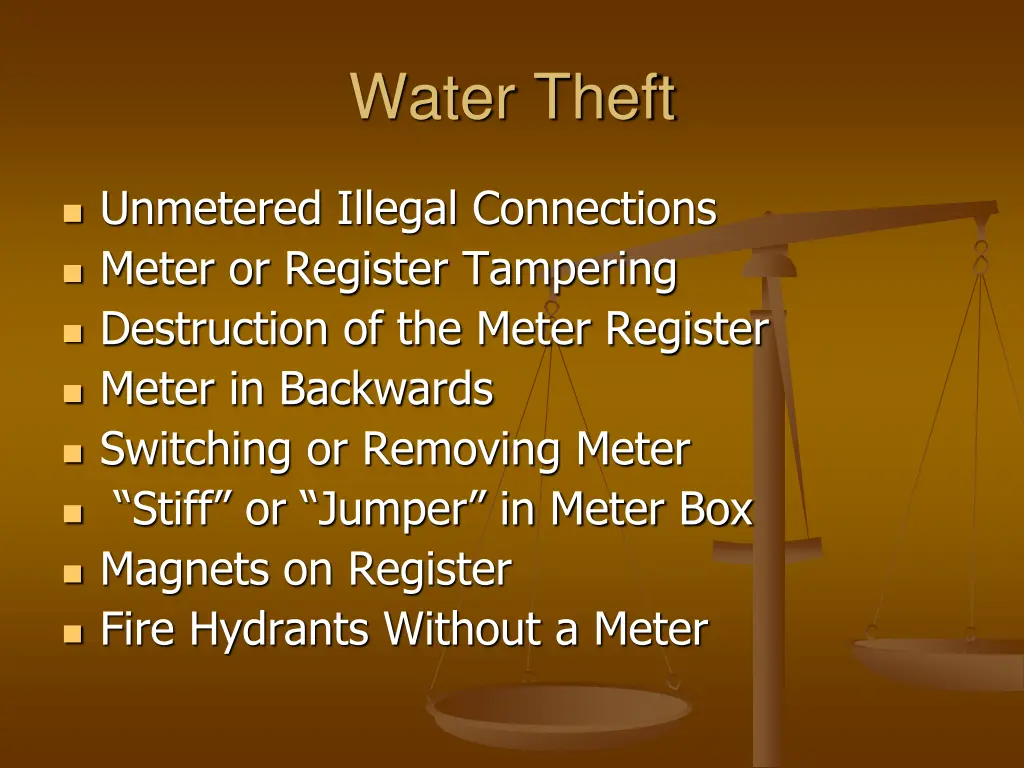 water theft