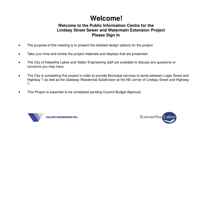 welcome