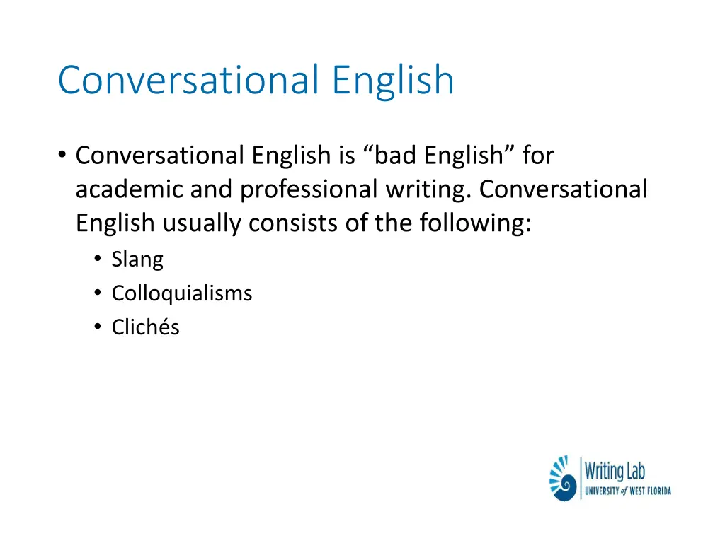 conversational english