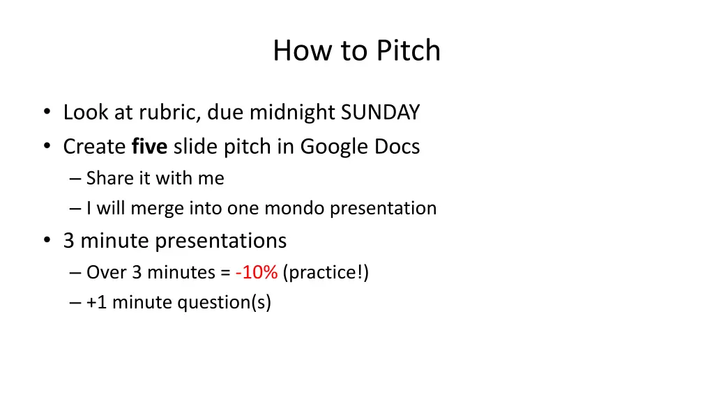 how to pitch
