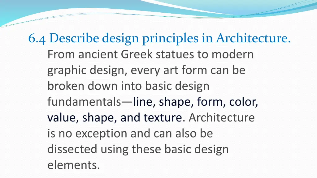 6 4 describe design principles in architecture