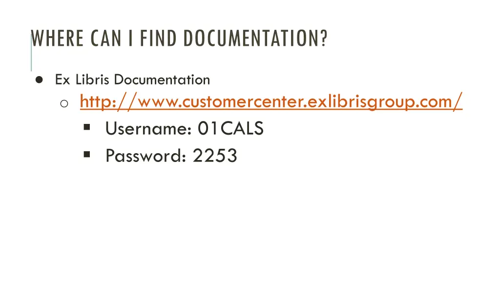where can i find documentation