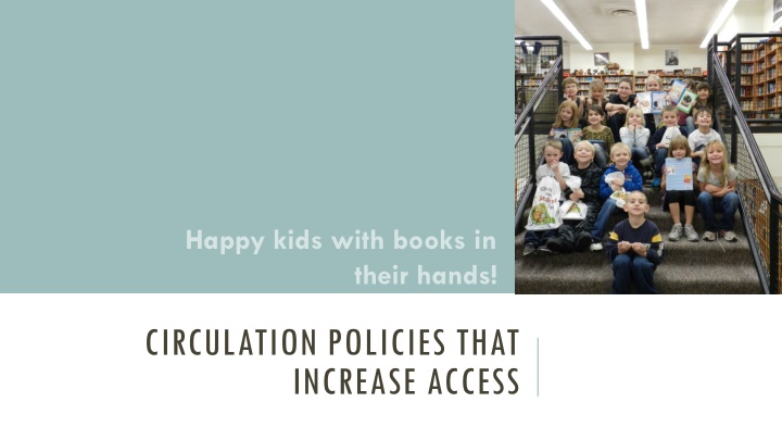 happy kids with books in
