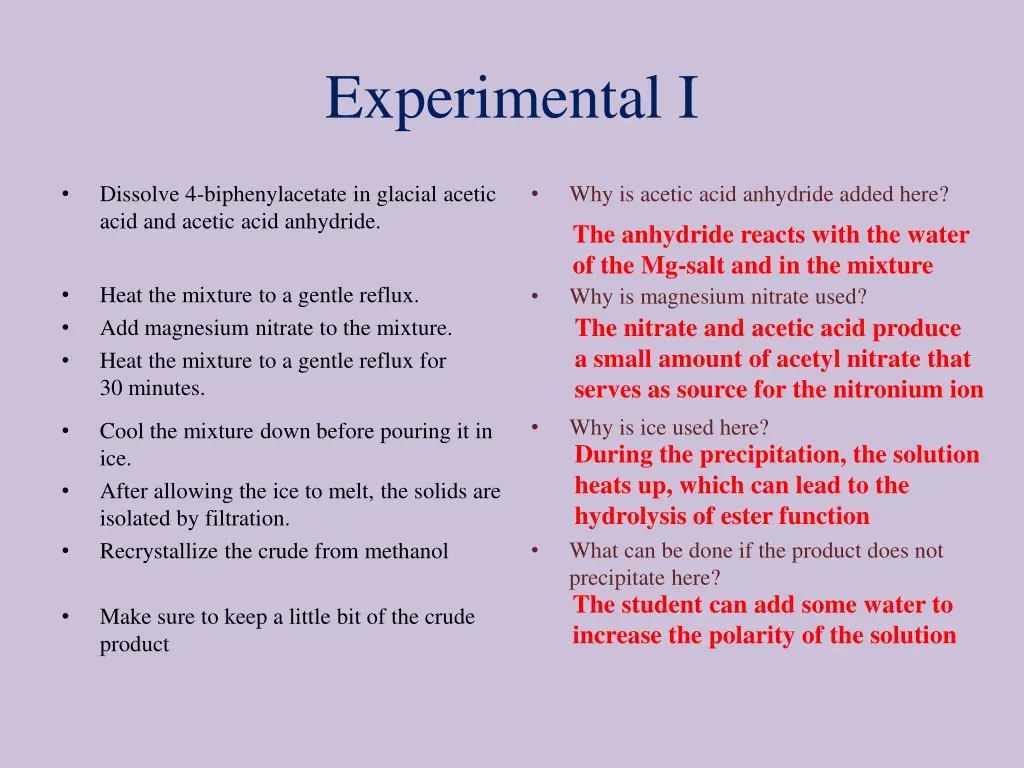 experimental i