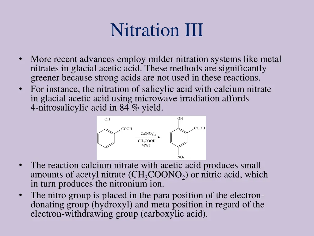 nitration iii