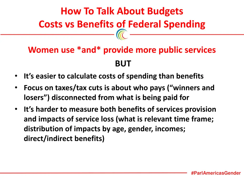 how to talk about budgets costs vs benefits
