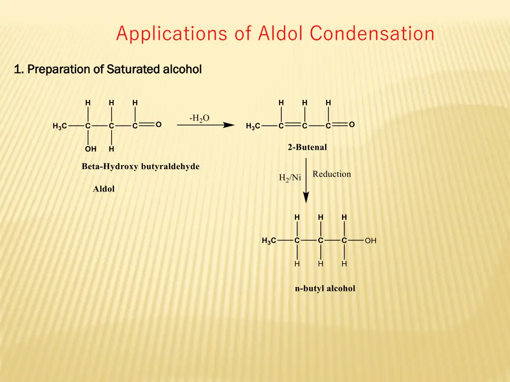applications of aldol condensation