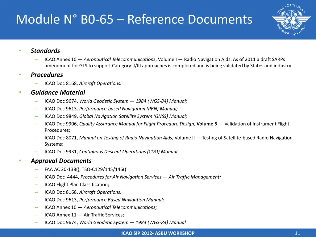 module n b0 65 reference documents