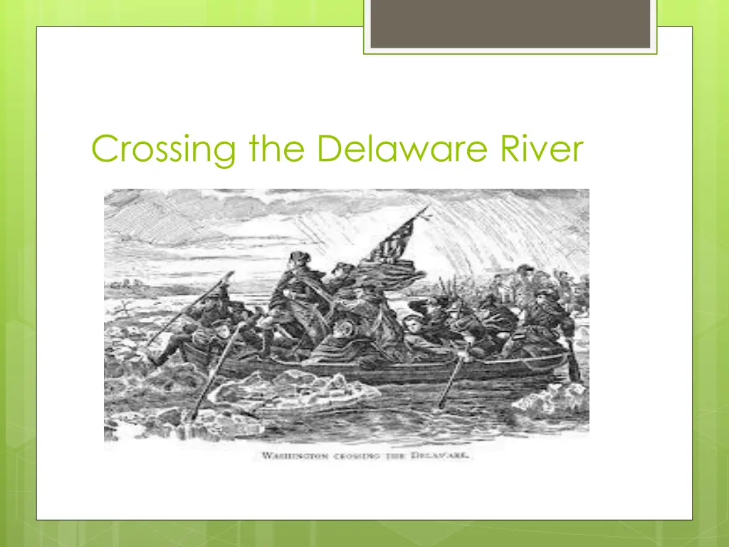 crossing the delaware river