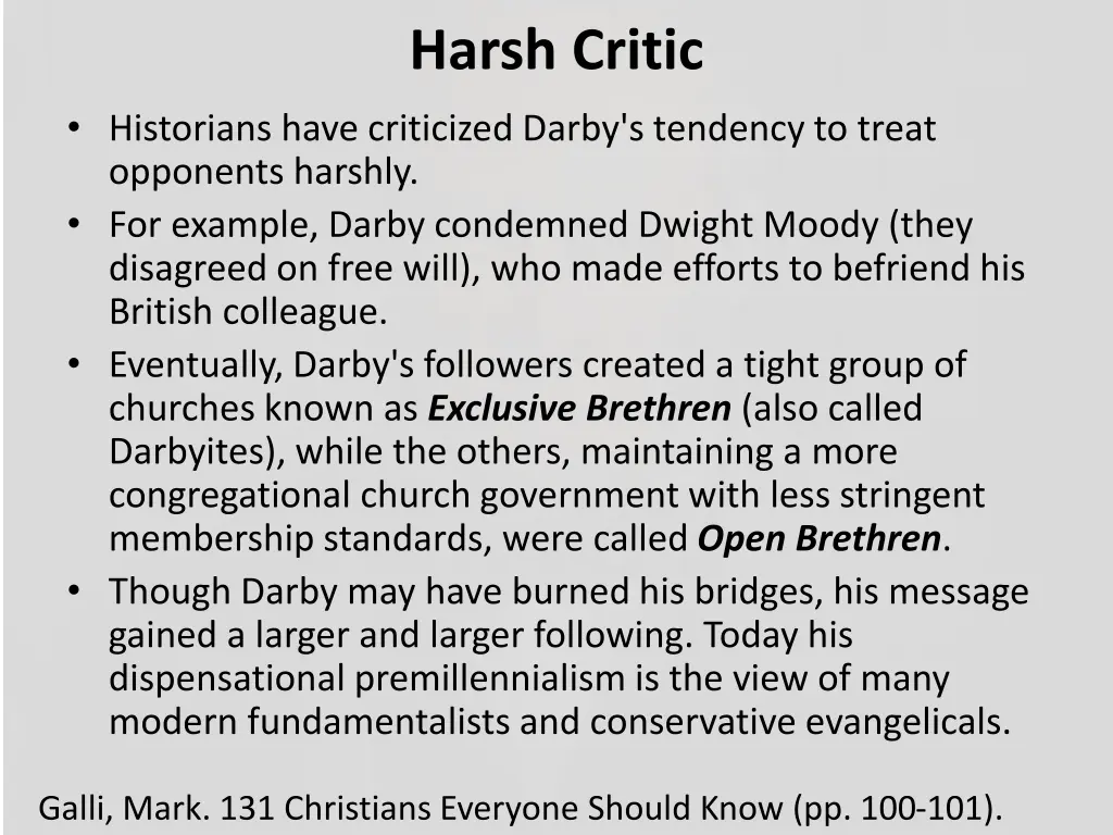 harsh critic