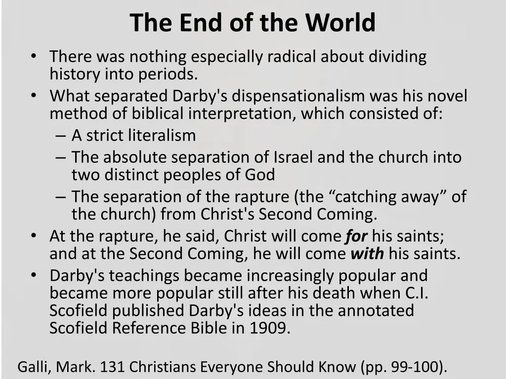 the end of the world there was nothing especially