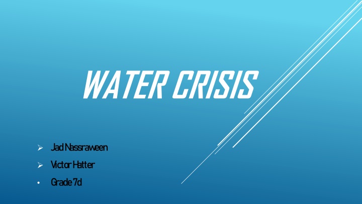 water crisis