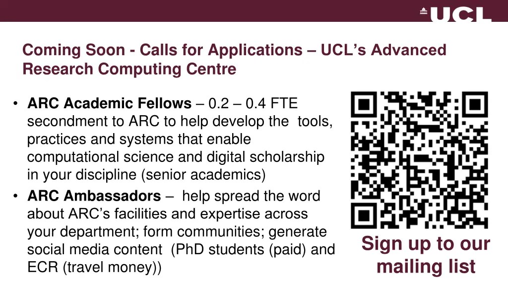coming soon calls for applications ucl s advanced