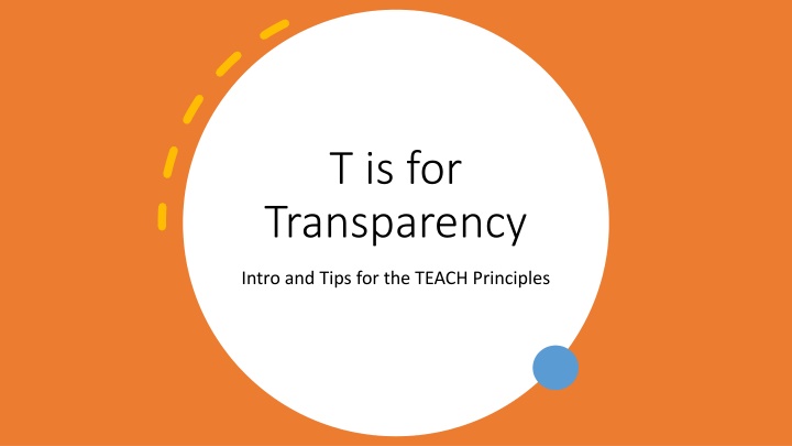t is for transparency