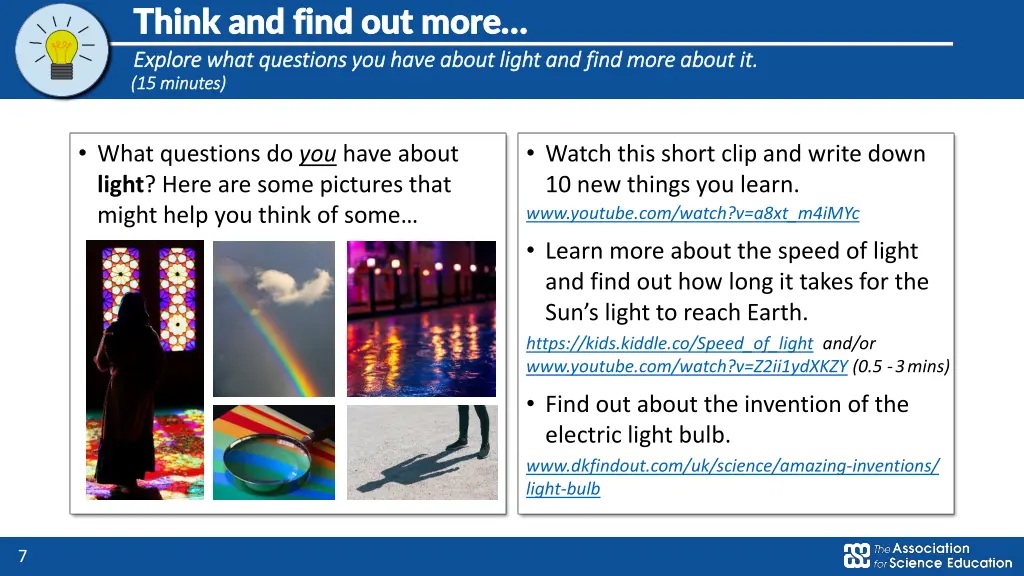 think and find out more think and find out more