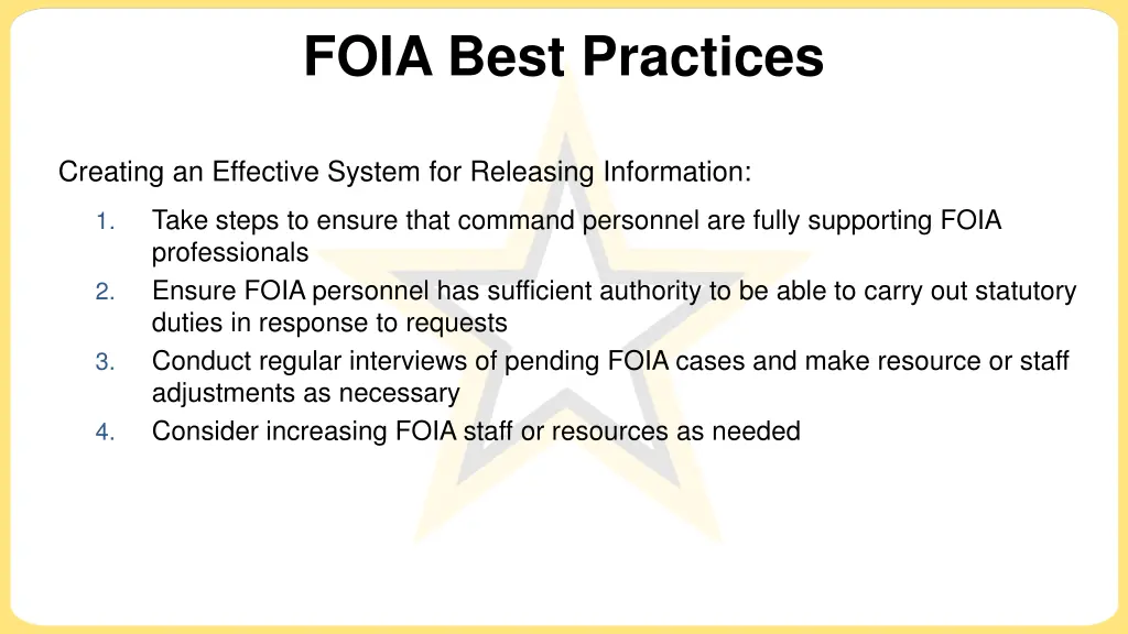 foia best practices 3