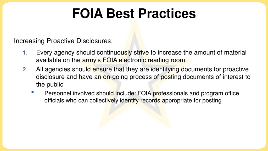 foia best practices 6